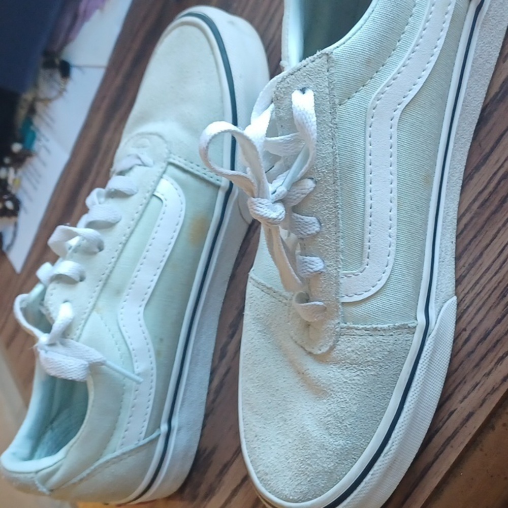 Vans Unisex Off The WALL OLD SKOOL MEN 6.5 WOMEN 8.0 SHOES, grey - Picture 3 of 5